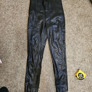 Zara pleather leggings nwt size small